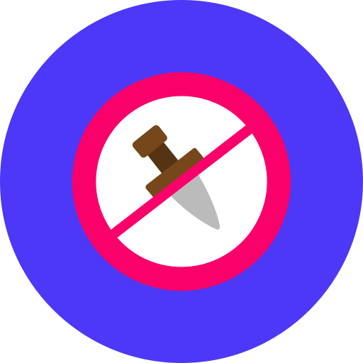 No knife Generic color fill icon