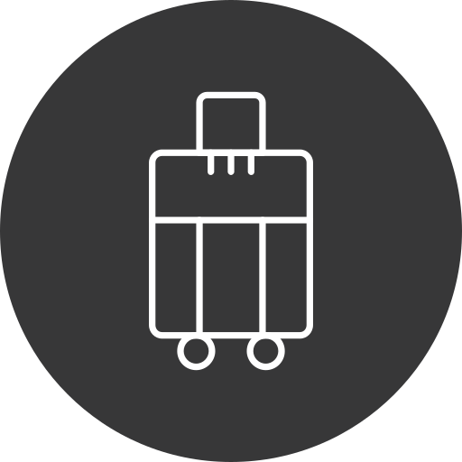 Сумка для багажа Generic black fill иконка