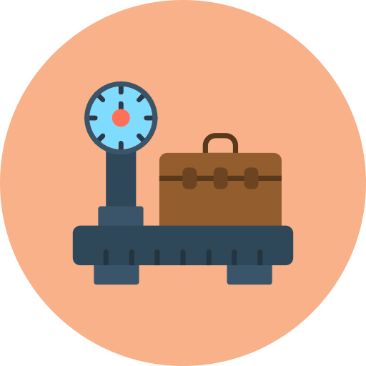 Luggage scale Generic color fill icon