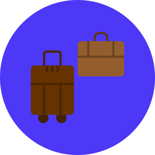 bagage tas Generic color fill icoon