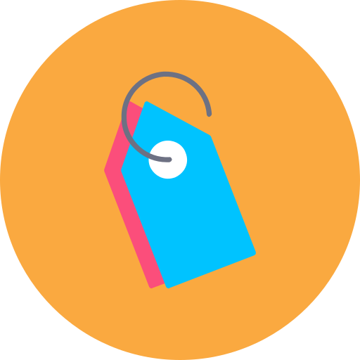 Luggage tag Generic color fill icon
