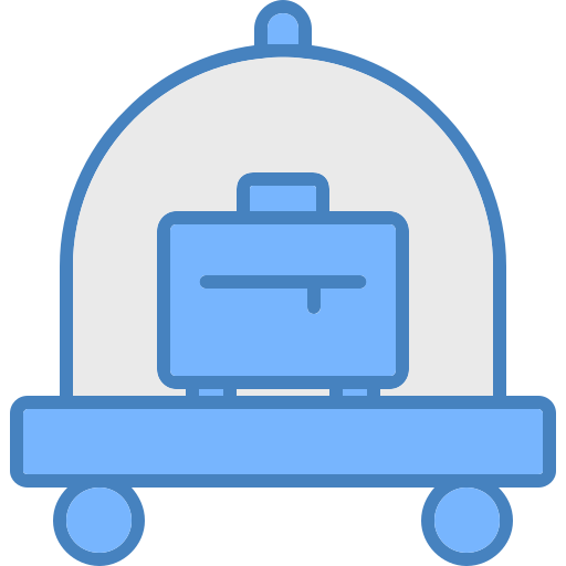wózek bagażowy Generic color lineal-color ikona