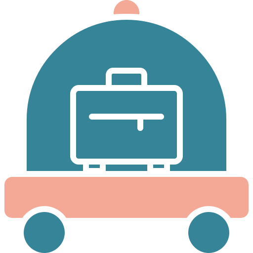 bagagekar Generic color fill icoon