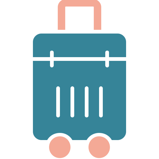 torba na bagaż Generic color fill ikona