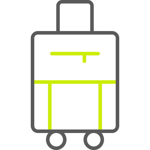 borsa per bagagli Generic color outline icona