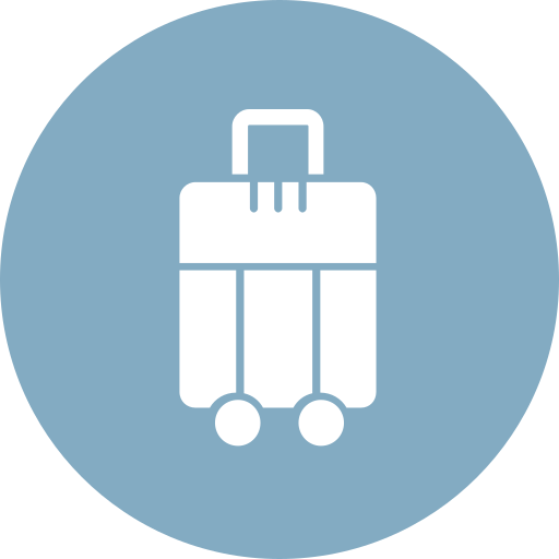 bolso de equipaje Generic color fill icono