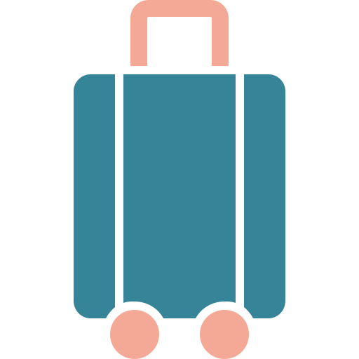 sac à bagages Generic color fill Icône