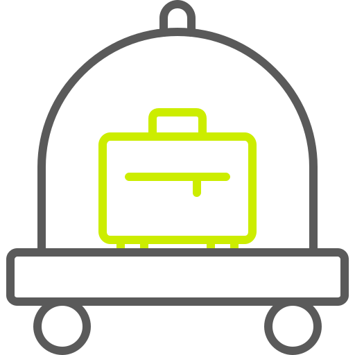 bagagekar Generic color outline icoon