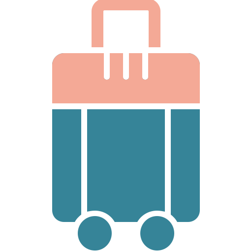 sac à bagages Generic color fill Icône