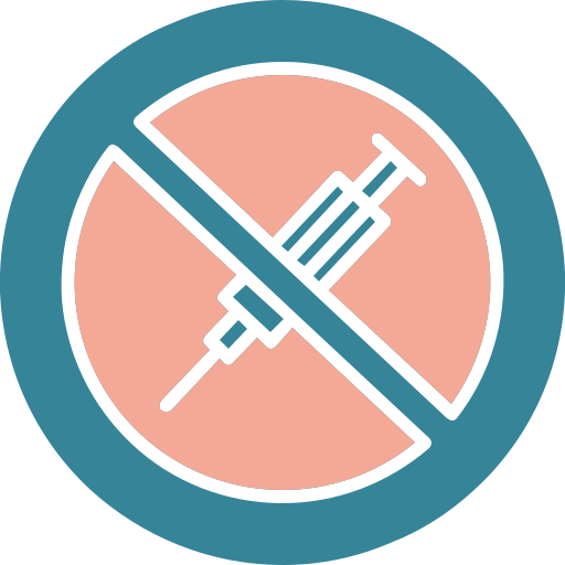 No syringe Generic color fill icon