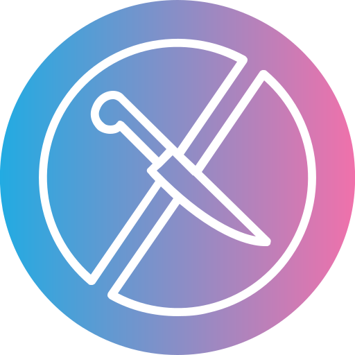 No knife Generic gradient fill icon
