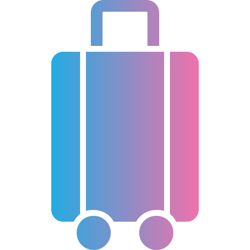 bolso de equipaje Generic gradient fill icono