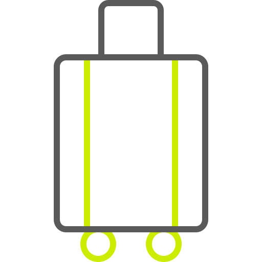 bolso de equipaje Generic color outline icono