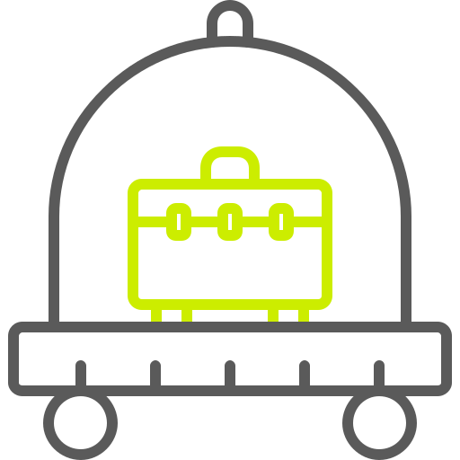 Luggage cart Generic color outline icon