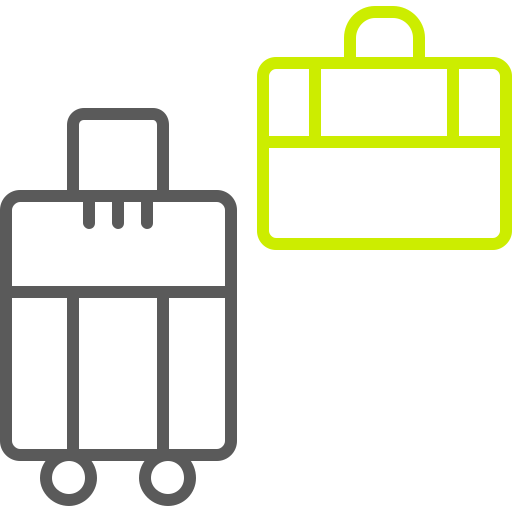 bagage tas Generic color outline icoon