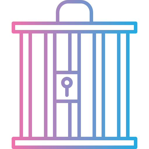 gabbia Generic gradient outline icona