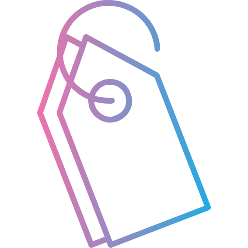 bagagelabel Generic gradient outline icoon