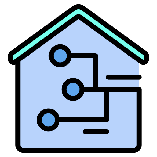 casa inteligente Generic color lineal-color icono