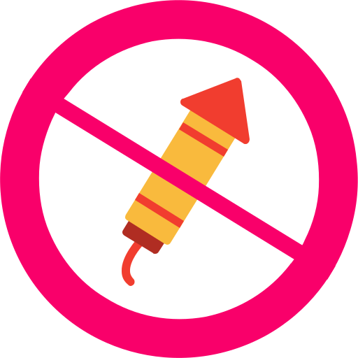 No fireworks Generic color fill icon