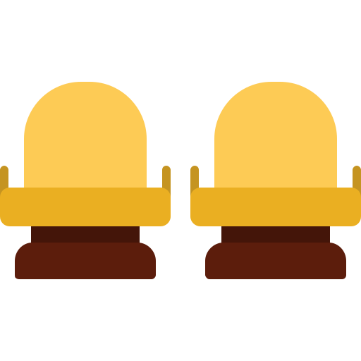 zitplaatsen Generic color fill icoon