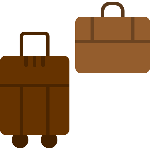 borsa per bagagli Generic color fill icona