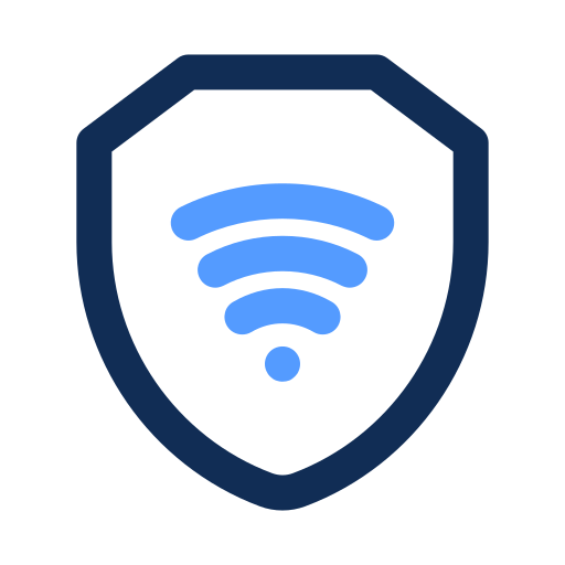 bezpieczne wi-fi Generic color outline ikona