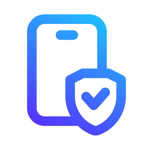 Secure mobile payment Generic gradient outline icon
