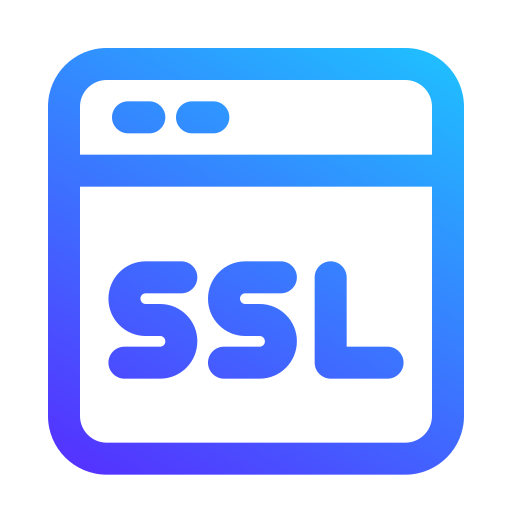 Ssl certificate Generic gradient outline icon