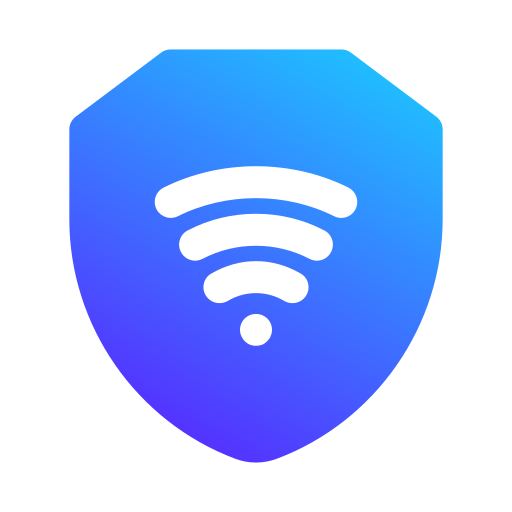 bezpieczne wi-fi Generic gradient fill ikona