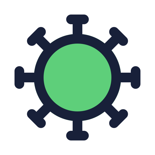 virus Generic color lineal-color icona