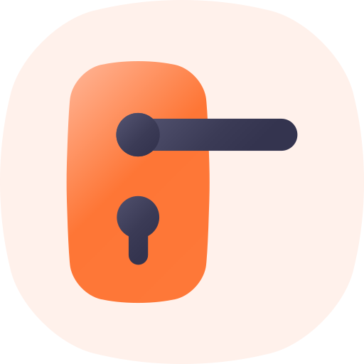 Door handle Generic gradient fill icon