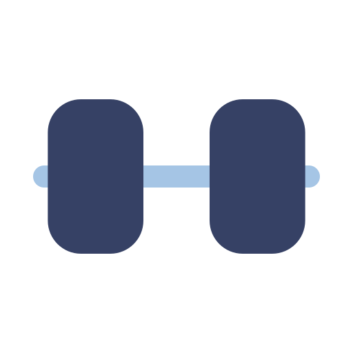 Dumbbell Generic color fill icon