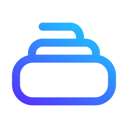 Curling Generic gradient outline icon