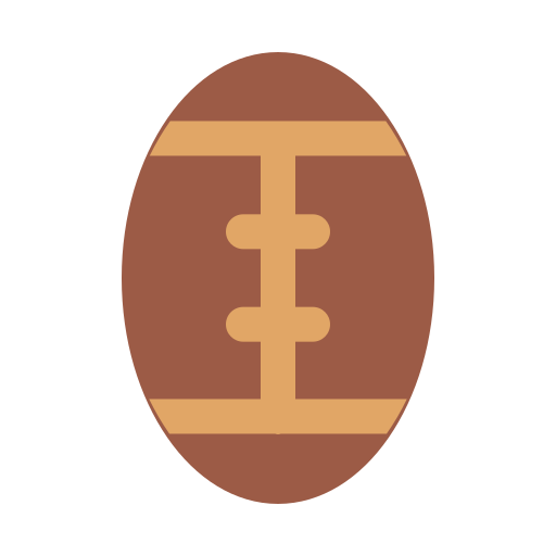 rugby Generic color fill icono