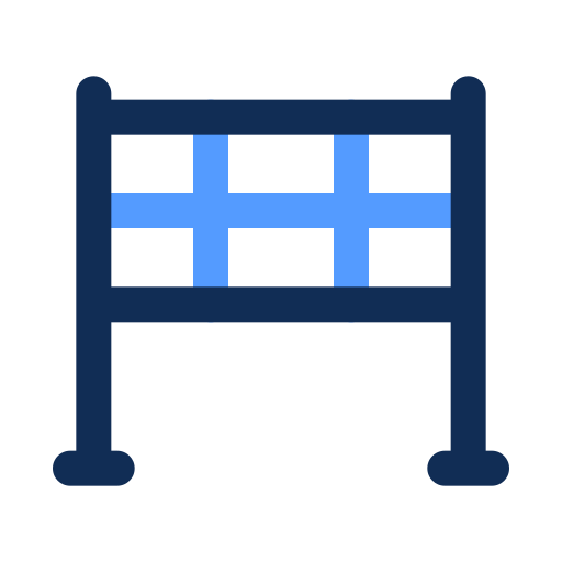 Волейбольная сетка Generic color outline иконка