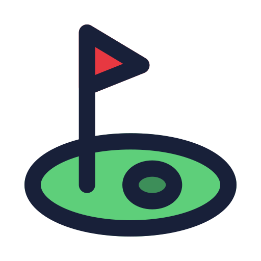 Golf course Generic color lineal-color icon