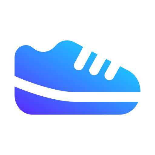 zapatos para correr Generic gradient fill icono