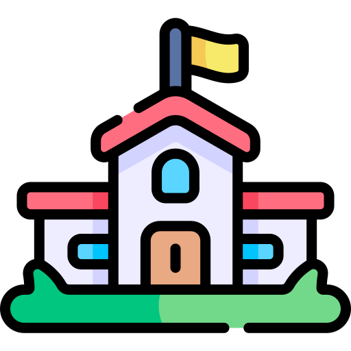 Primary school Kawaii Lineal color icon