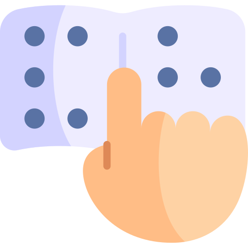 Braille Kawaii Flat icon