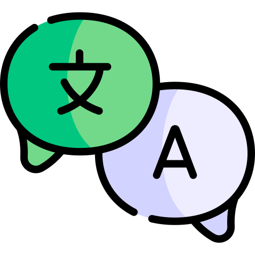 idiomas Kawaii Lineal color icono