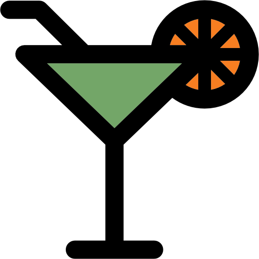 カクテル Curved Lineal color icon