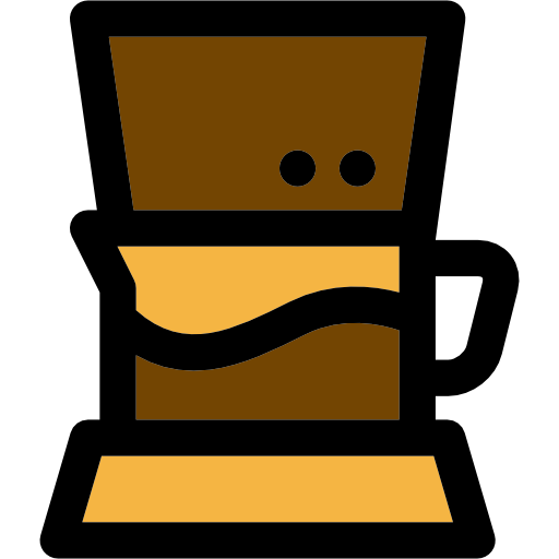 Coffee maker Curved Lineal color icon