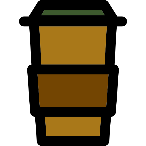 kaffee Curved Lineal color icon