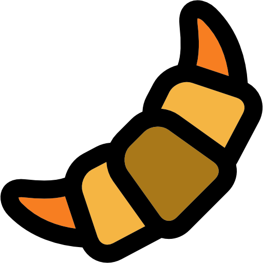 Croissant Curved Lineal color icon