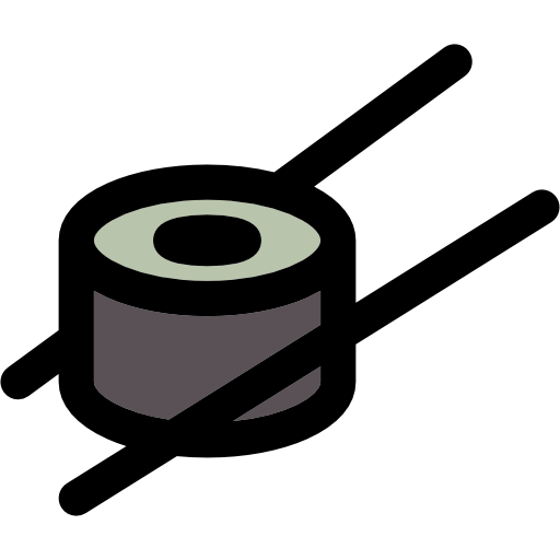 Sushi Curved Lineal color icon