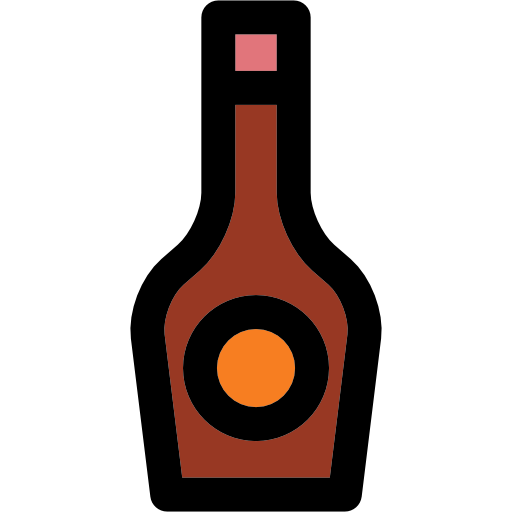 ワイン Curved Lineal color icon