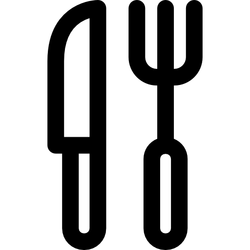sztućce Curved Lineal ikona