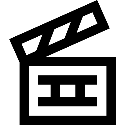 Clapperboard Basic Straight Lineal icon
