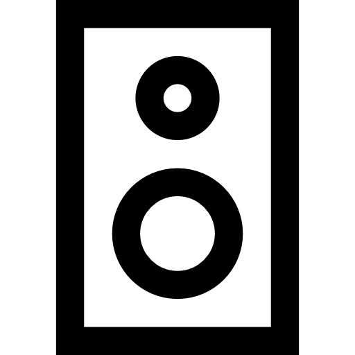 lautsprecher Basic Straight Lineal icon