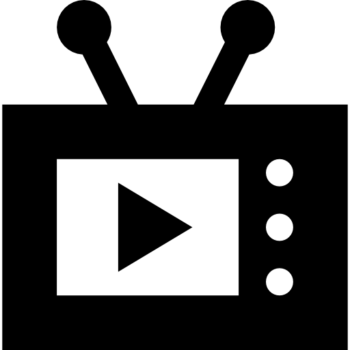 telewizja Basic Straight Filled ikona